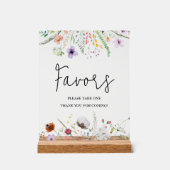 Wildblumen Brautparty Favoriten Acrylschild (Vorderseite)