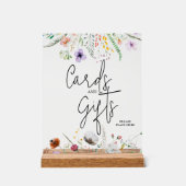 Wildblumen Brautparty Karten und Geschenke Acrylschild (Vorderseite)