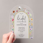 Wildblumen Brautparty Öffentliche Einladung (Insitu (Handheld))