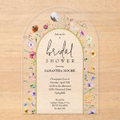 Wildblumen Brautparty Öffentliche Einladung (Vorderseite)