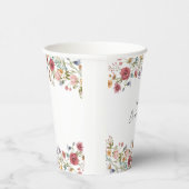 Wildblumen Brautparty Pappbecher (Rechts)