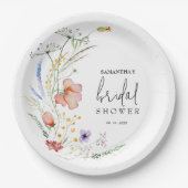 Wildblumen Brautparty Pappteller (Vorderseite)