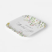 Wildblumen Brautparty Pappteller (Gewinkelt)