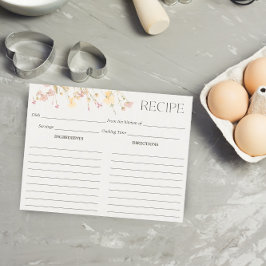 Wildblumen Brautparty Rezept Karte