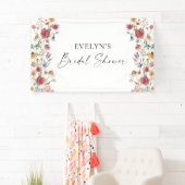 Wildblumen Brautparty Willkommen Banner (Insitu)