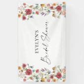 Wildblumen Brautparty Willkommen Banner (Vertikal)