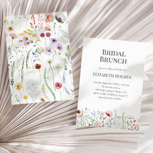 Wildblumen Bridal Brunch Einladung