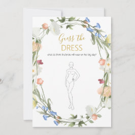 Wildblumen Bridal rät das Dressspiel Einladung