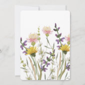 WILDBLUMEN BRIDAL SHOWER EINLADUNG (Rückseite)