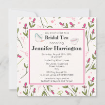 Wildblumen Bridal Tee aus rosa und grünem Langerst