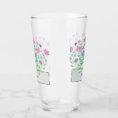 Wildblumen Bridesmaid Hochzeitbrille Glas (Links)