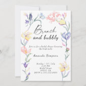 Wildblumen - Brunch und Brautparty Einladung (Vorderseite)