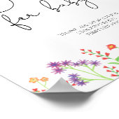 Wildblumen-Bücher für Babys Poster (Ecke)