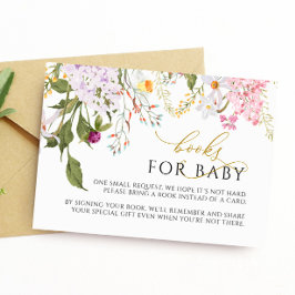 Wildblumen-Buchungskarte Begleitkarte