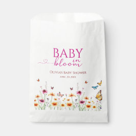 Wildblumen Butterflies Baby in Bloom Baby Dusche Geschenktütchen