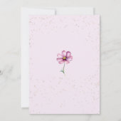 Wildblumen Butterflies Boho Garden Brautparty Einladung (Rückseite)