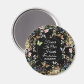 Wildblumen Butterflies Grünbeerdigung Magnet (Vorderseite/Rückseite)