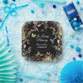 Wildblumen Butterflies Grünbeerdigung Pappteller (Party)