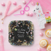 Wildblumen Butterflies Grünbeerdigung Pappteller (Party)