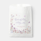 Wildblumen Butterfly Kisses Baby Dusche Geschenktütchen (Vorderseite)