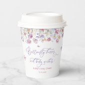 Wildblumen Butterfly Kisses Baby Shooting Paper Cu Pappbecher (Vorderseite)