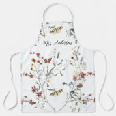Wildblumen Butterfly Personalisiert Schürze (Vorderseite)