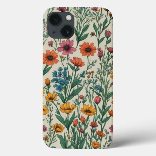 Wildblumen Case-Mate iPhone Hülle (Rückseite)