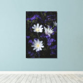 Wildblumen Chicoros und Phacelia Leinwanddruck (Insitu (Holzboden))