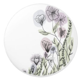 Wildblumen Classic Keramikknauf