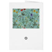 Wildblumen-Collage auf Blau (Hinten)