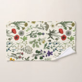 Wildblumen-Collage Badhandtuch Set (Handtuch)