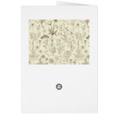 Wildblumen-Collage/ beige und sepia (Hinten)