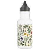 Wildblumen-Collage Edelstahlflasche (Links)