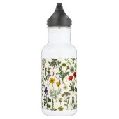 Wildblumen-Collage Edelstahlflasche (Rechts)