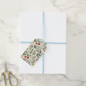 Wildblumen-Collage Geschenkanhänger (Mit Garn)