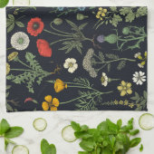 Wildblumen-Collage Geschirrtuch (Gefaltet)
