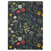 Wildblumen-Collage Klemmbrett (Rückseite)