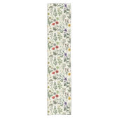 Wildblumen-Collage Kurzer Tischläufer (Vorderseite)