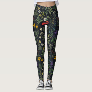 Wildblumen-Collage Leggings