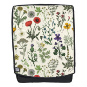 Wildblumen-Collage Rucksack (Vorderseite)