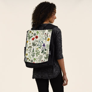 Wildblumen-Collage Rucksack