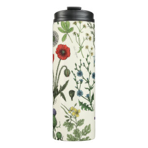 Wildblumen-Collage Thermosbecher