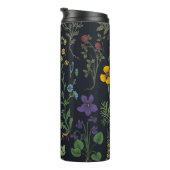 Wildblumen-Collage Thermosbecher (Nach rechts gedreht)