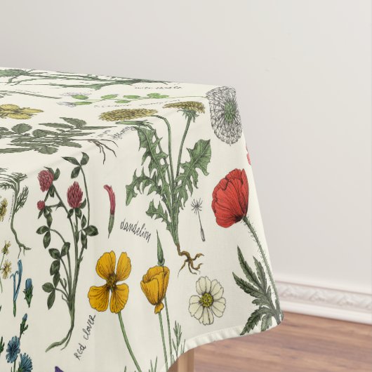 Wildblumen-Collage Tischdecke (Beispiel)