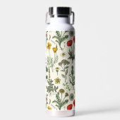 Wildblumen-Collage Trinkflasche (Vorne)