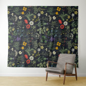 Wildblumen-Collage Wandteppich (Beispiel (Horizontal))