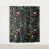 Wildblumen-Collage Wandteppich (Vorderseite)
