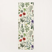 Wildblumen-Collage Yogamatte (Rückseite)