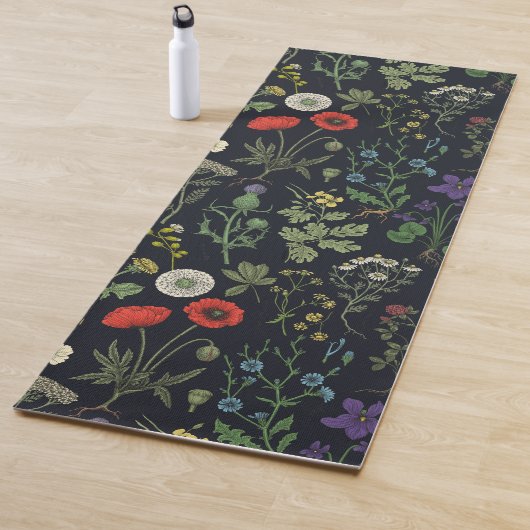 Wildblumen-Collage Yogamatte (Beispiel)