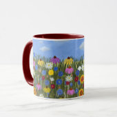 Wildblumen Combo-Tasse Tasse (Vorderseite Links)